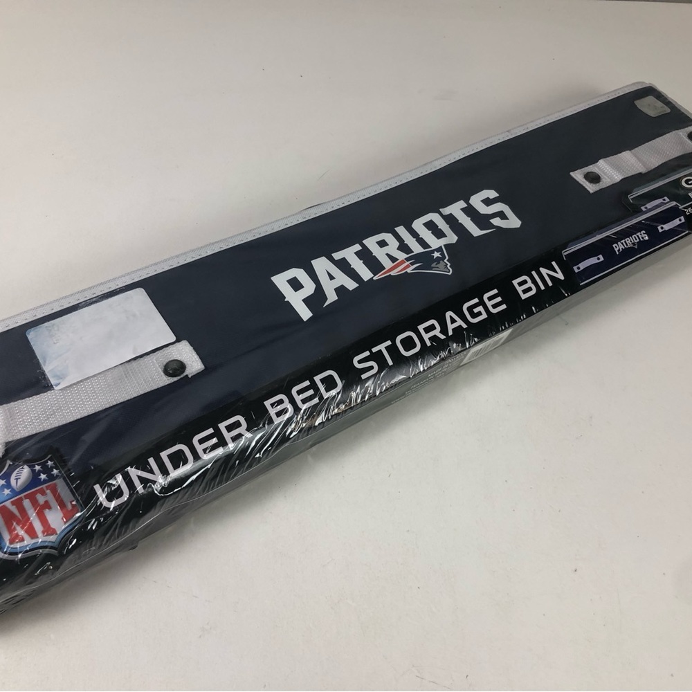 New England Patriots NFL Under Bed Storage Bin NEW